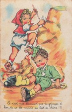 CP ILLUSTREE SIGNEE GOUGEON PAS ETONNANT QUE TU GRIMPES SI BIEN ... - 66009