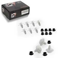 10x Latérales Coupez Clips de Fixation Avec Douilles pour VW Golf II Passat