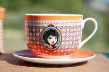 Tasse jumbo céramique LILI PETROL coffret boite comme neuve / Tea Cup Mug