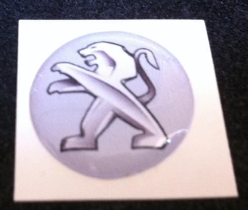 Resin sticker peugeot - sticker,