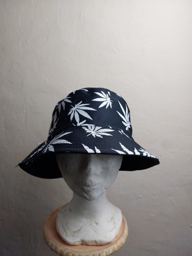 Chapeau bob noir motif - bob,