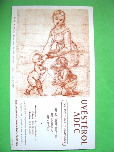 Ancien buvard vitamine - ancien,