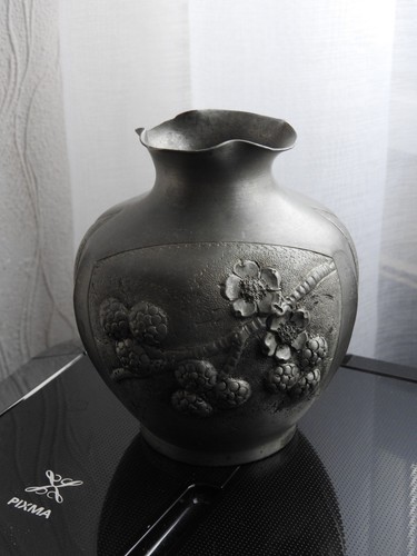 Art nouveau ancien vase en - -,