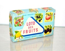 ancien LOTO des Fruits - jeu éducatif - Fernand Nathan - Vintage - années 60