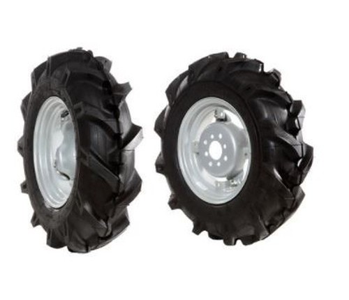 Paire roues gommées 10 - roues, 5.00-10