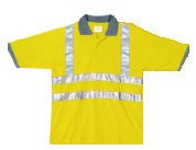Polo avec bandes réfléchissantes XL
