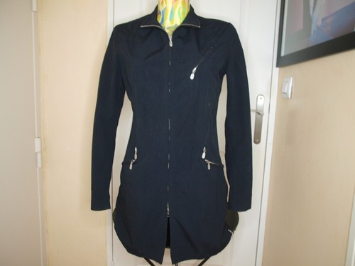 Veste bleu fonce nylon - bleu,