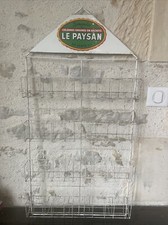 LE PAYSAN  graines - Ancien Présentoir  - Hauteur 83,8 cm- Tole lithographiée