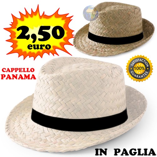Chapeau panama paille - en,