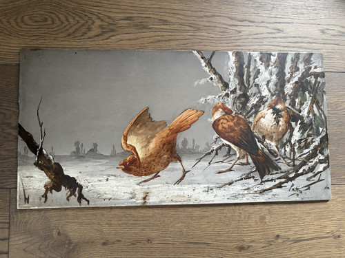 Plaque porcelaine emaillee - porcelaine,