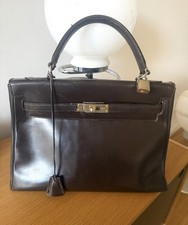 Sac cuir Box Brun Cles Cadenas