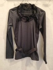 Blouse grise col montant T36