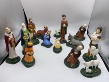 Creche Anglaise 17,5 cm  Plâtre Santons