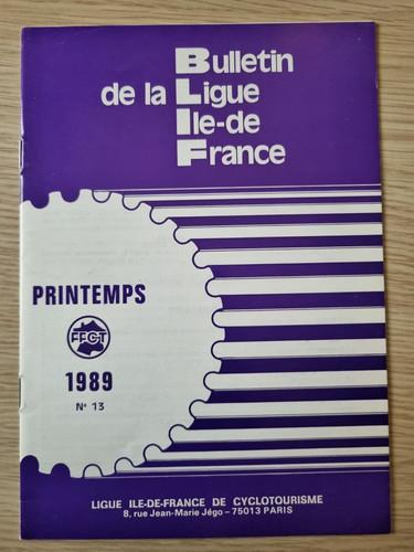 Bulletin ligue cyclotourisme - bulletin,
