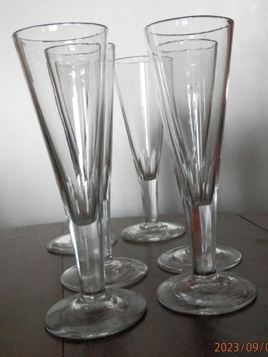 Anciennes flutes cristal - 6,