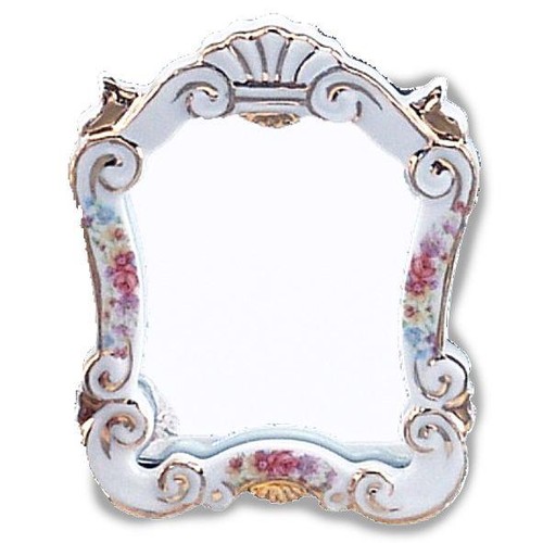 Dresden rose miroir - rose, baroque