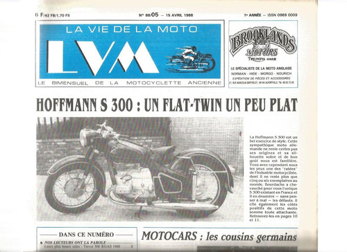 Vie moto n 88 05 - de, n°88-05
