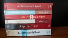 MARC LEVY - LOT DE 6 LIVRES GRAND FORMAT - ED. ROBERT LAFFONT  - BON ETAT