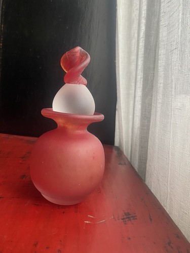 Flacon ancien pâte verre - flacon,