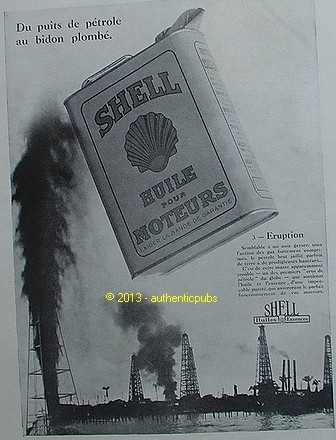 Publicite shell huile essence - publicite,