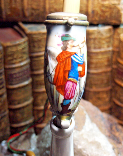 Pipe allemande porcelaine - pipe,