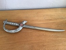 Coupe papier métal, épée