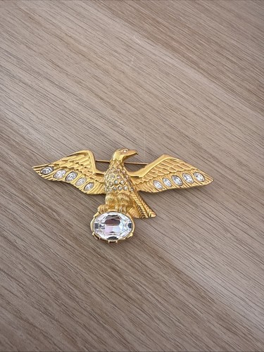 Broche vintage aigle swarovski - vintage,