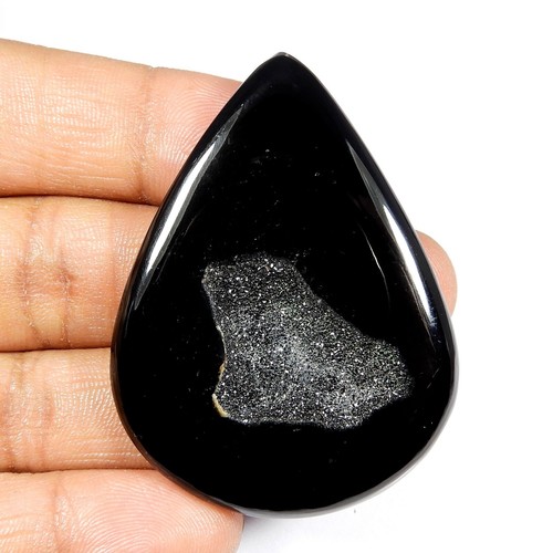 Agate noire naturelle onyx