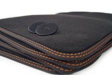 4 Tapis Sol Pour Bmw Série 3 E92 Coupé Forme Origine Velours Noir 750g/m² LUXE
