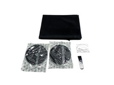 Grille de fenêtre 130 x 150 cm - noir, 2 pièces, sans perçage YANGTE