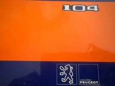 Peugeot 104 Livret Voiture Utilisation Entretien International Original Rétro