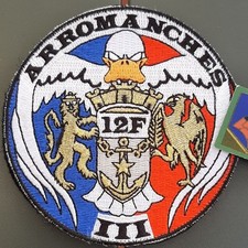 Patch AERONAVALE Flottille 12 F Rafale Arromanches III 2016 lutte Daesh ORIGINAL