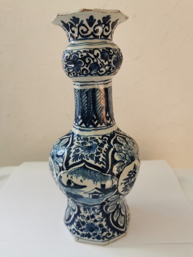 Vase gourde delft 18ème - delft,