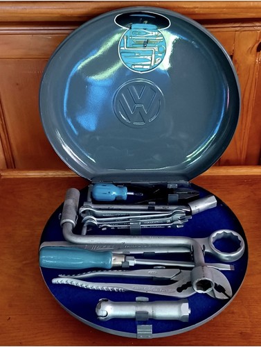 Vtg hazet round metal toolkit - hazet,