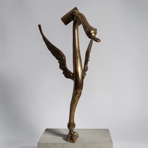 Pied table basse cygne bronze - pied,