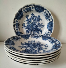 7 assiettes creuses anglaises Ridgway of Staffordshire Modèle Windsor