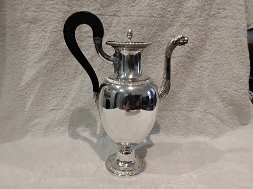 Cafetière argent vieillard