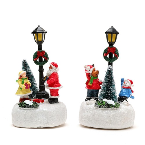 Lampadaire noël figurine - noël,