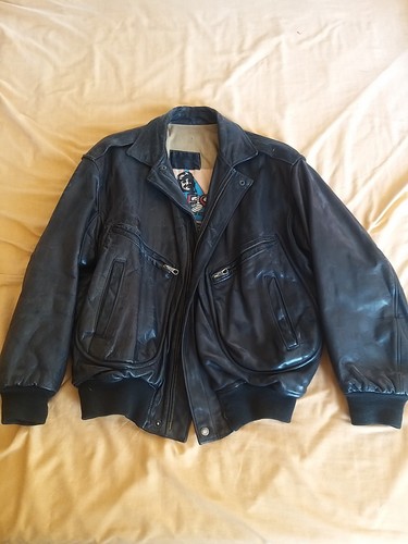 Rare blouson cuir - cuir, aviateur