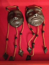 2 MASQUES éthniques Haiti 