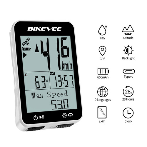 Compteur gps vélo - sans, fil