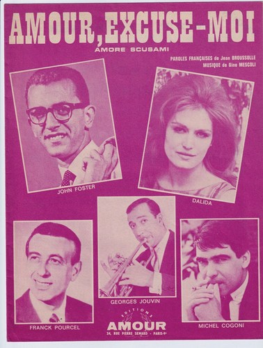Dalida cogoni partition amour - partition,
