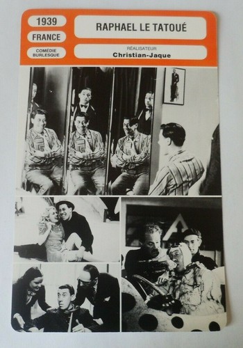 Carte fiche cinema 1939 - carte,