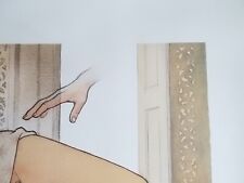 Milo Manara ( Art Print  /  Vermorel ) " La Main " , Belle signature , 80's Rare