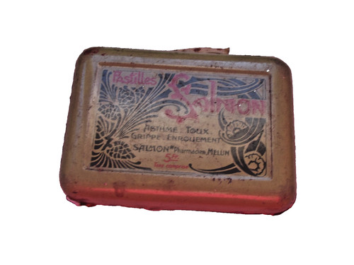 Boîte métal pastilles salmon - boîte,