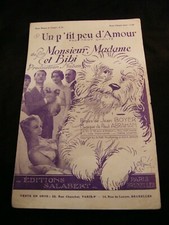Partition Un p'tit peu d'amour Jean Boyer Paul Abraham Music Sheet"