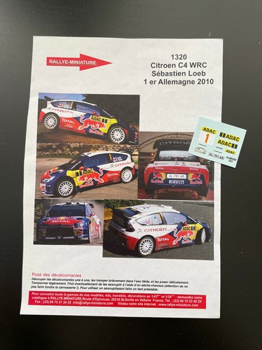 Decals citroen c4 - decals, 1/43