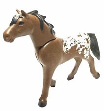 PLAYMOBIL * ECURIE * Cheval Appaloosa Brun Crinière Noire 5223 6931 9376