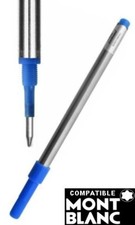 Recharge Cartouche Rollerball Pour Mont Blanc Taille Medium 112 mm Noir Ou Bleu