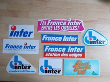 9 autocollants Radio FRANCE